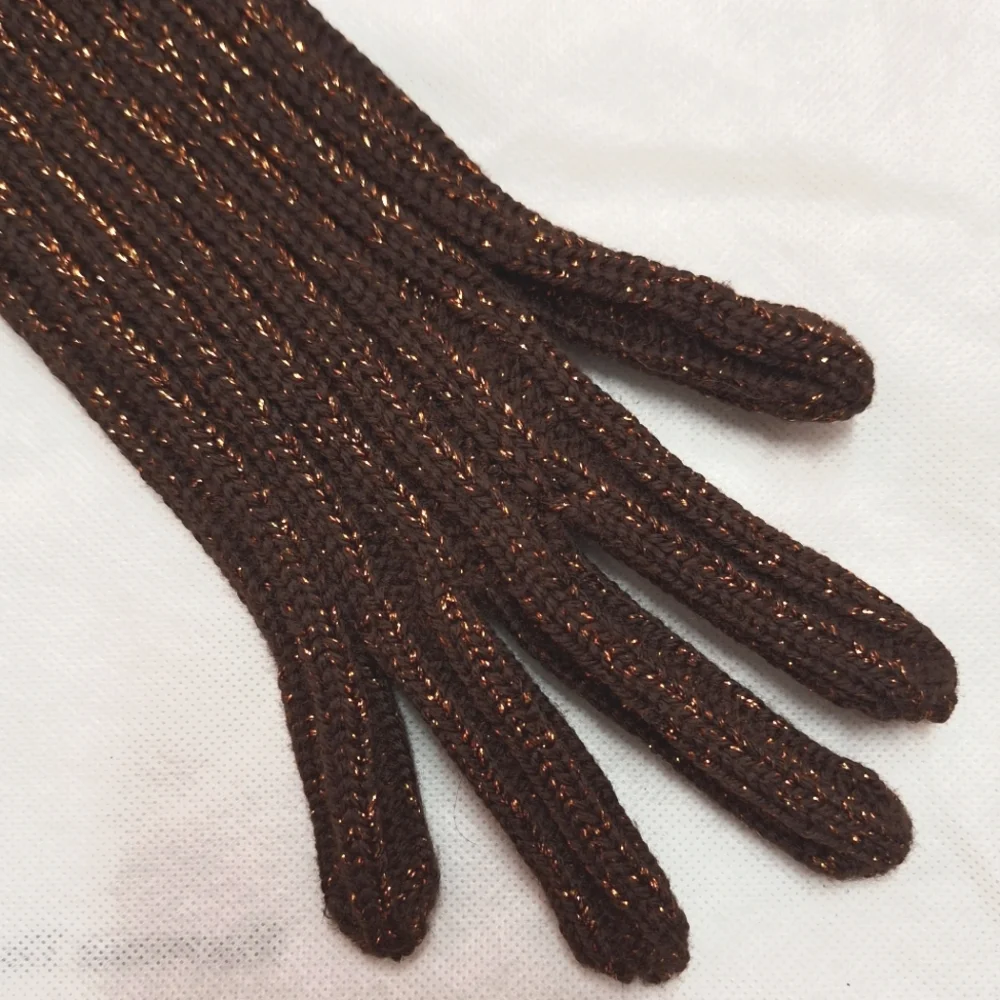 PRADA | Gold Metallic, Long Evening Gloves